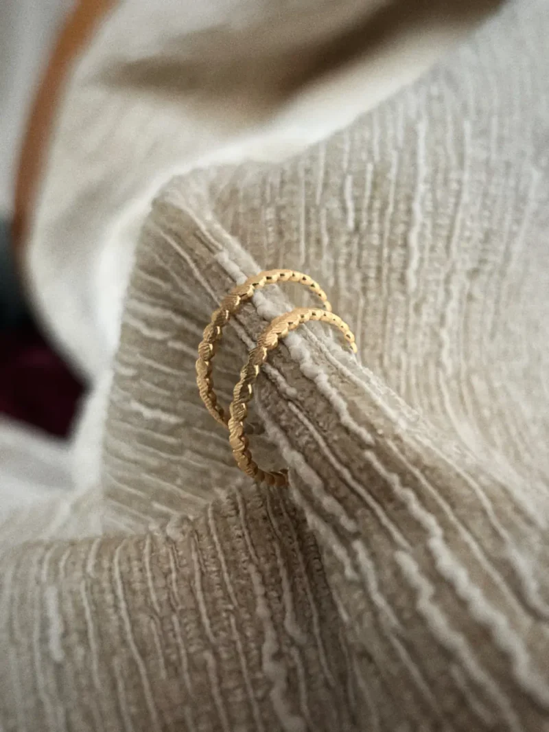 Pina Creolen Ohrstecker gelb