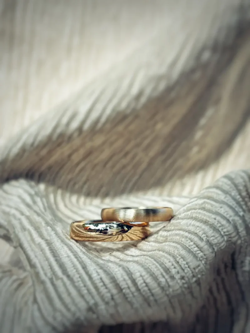 Poliert und matt - eine tolle Kombination für Eheringe